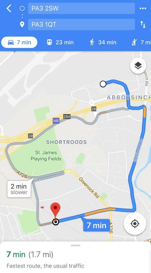 Glasgow Airport Holiday Home Paisley Exteriör bild